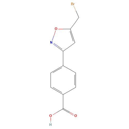 4-[5-(bromomethyl)-1,2-oxazol-3-yl]benzoic acid (CAS: 1199773-70-0) - Related Chemical Product