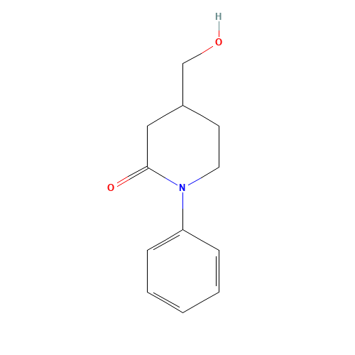 4-(hydroxymethyl)-1-phenylpiperidin-2-one (CAS: 197856-07-8) - Related Chemical Product