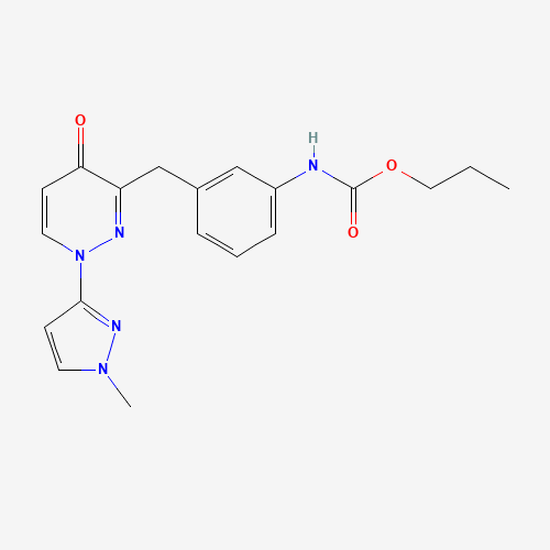 propyl N-[3-[[1-(1-methylpyrazol-3-yl)-4-oxopyridazin-3-yl]methyl]phenyl]carbamate (CAS: 1314380-84-1) - Related Chemical Product