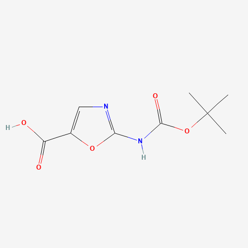 2-[(2-methylpropan-2-yl)oxycarbonylamino]-1,3-oxazole-5-carboxylic acid (CAS: 903094-60-0) - Related Chemical Product