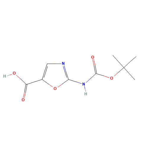 2-[(2-methylpropan-2-yl)oxycarbonylamino]-1,3-oxazole-5-carboxylic acid (CAS: 903094-60-0) - Related Chemical Product
