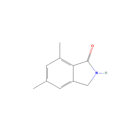 5,7-dimethyl-2,3-dihydroisoindol-1-one (CAS: 66241-38-1) - Chemical Structure and Molecular Formula 