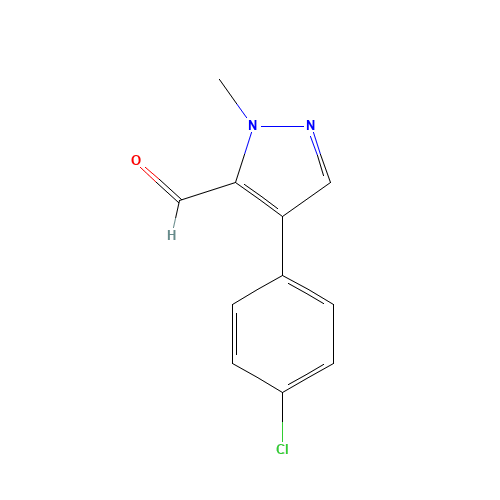 4-(4-chlorophenyl)-2-methylpyrazole-3-carbaldehyde (CAS: 1228838-16-1) - Related Chemical Product