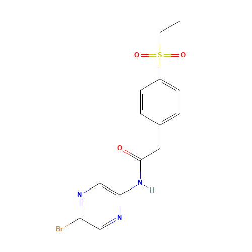 N-(5-bromopyrazin-2-yl)-2-(4-ethylsulfonylphenyl)acetamide (CAS: 1442115-12-9) - Related Chemical Product