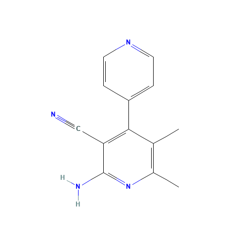 2-amino-5,6-dimethyl-4-pyridin-4-ylpyridine-3-carbonitrile (CAS: 573939-38-5) - Related Chemical Product