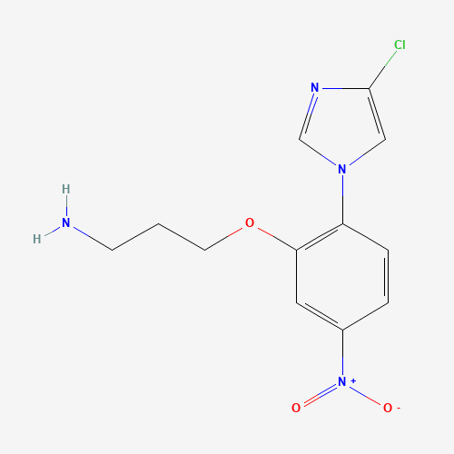 3-[2-(4-chloroimidazol-1-yl)-5-nitrophenoxy]propan-1-amine (CAS: 1356009-14-7) - Related Chemical Product