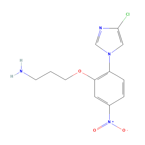 3-[2-(4-chloroimidazol-1-yl)-5-nitrophenoxy]propan-1-amine (CAS: 1356009-14-7) - Related Chemical Product