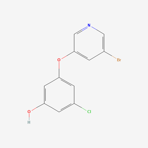 3-(5-bromopyridin-3-yl)oxy-5-chlorophenol (CAS: 920036-21-1) - Chemical Structure and Molecular Formula 