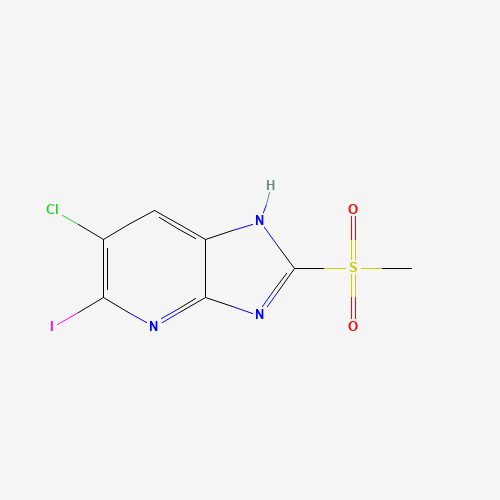 6-chloro-5-iodo-2-methylsulfonyl-1H-imidazo[4,5-b]pyridine (CAS: 1394373-18-2) - Related Chemical Product