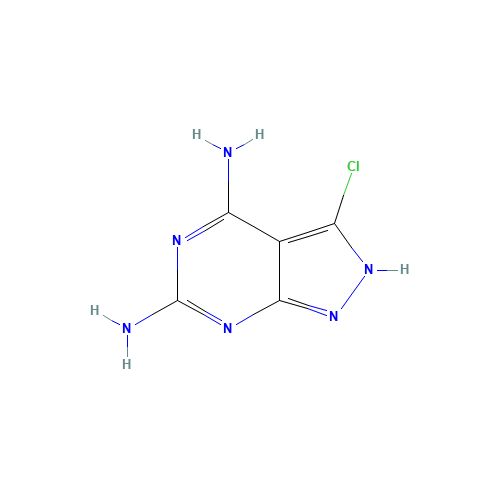 3-chloro-2H-pyrazolo[3,4-d]pyrimidine-4,6-diamine (CAS: 637338-77-3) - Related Chemical Product