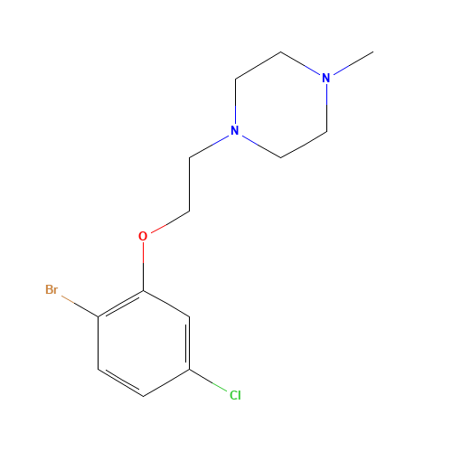 1-[2-(2-bromo-5-chlorophenoxy)ethyl]-4-methylpiperazine (CAS: 1611444-68-8) - Related Chemical Product