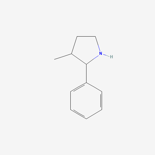 3-methyl-2-phenylpyrrolidine (CAS: 525538-05-0) - Chemical Structure and Molecular Formula 