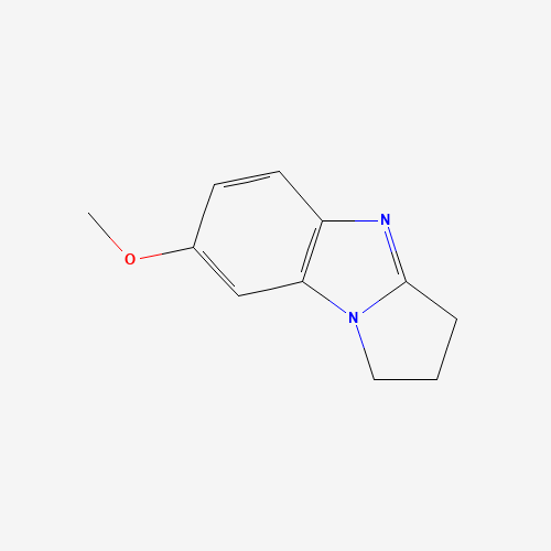 7-methoxy-2,3-dihydro-1H-pyrrolo[1,2-a]benzimidazole (CAS: 1096168-37-4) - Chemical Structure and Molecular Formula 