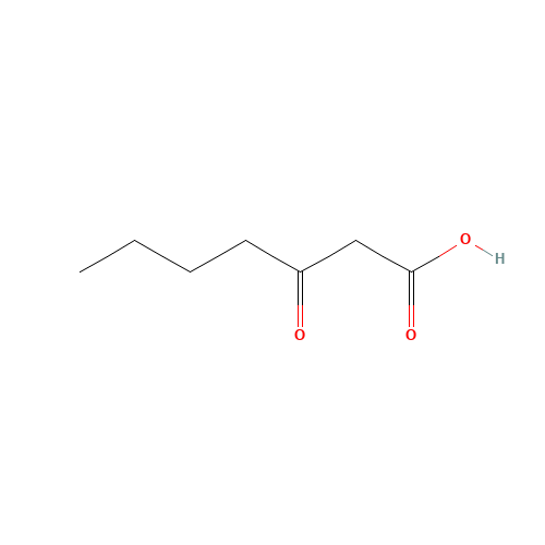 3-oxoheptanoic acid (CAS: 63563-21-3) - Chemical Structure and Molecular Formula 