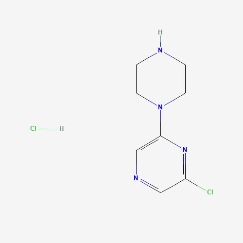 2-chloro-6-piperazin-1-ylpyrazine;hydrochloride (CAS: 61655-58-1) - Chemical Structure and Molecular Formula 