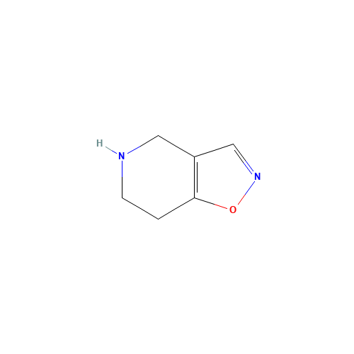 4,5,6,7-tetrahydro-[1,2]oxazolo[4,5-c]pyridine (CAS: 253682-42-7) - Chemical Structure and Molecular Formula 