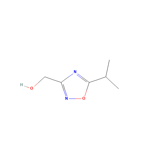 (5-propan-2-yl-1,2,4-oxadiazol-3-yl)methanol (CAS: 915924-67-3) - Chemical Structure and Molecular Formula 