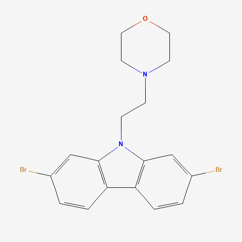 4-[2-(2,7-dibromocarbazol-9-yl)ethyl]morpholine (CAS: 1616114-31-8) - Related Chemical Product