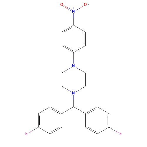 1-[bis(4-fluorophenyl)methyl]-4-(4-nitrophenyl)piperazine (CAS: 851472-82-7) - Related Chemical Product