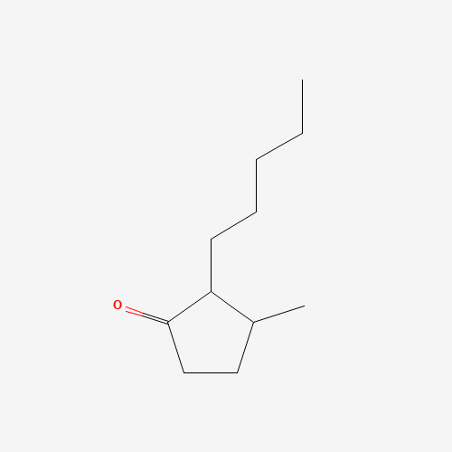 3-methyl-2-pentylcyclopentan-1-one (CAS: 13074-63-0) - Chemical Structure and Molecular Formula 