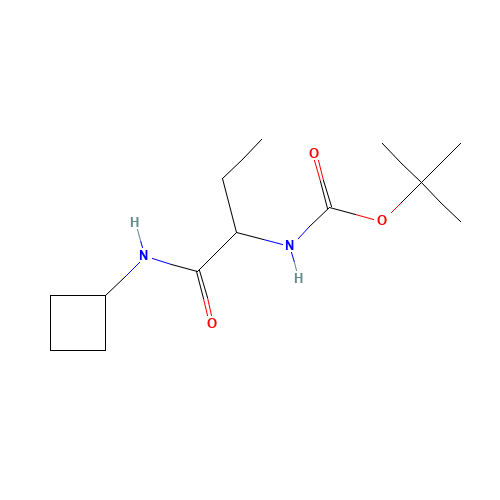 tert-butyl N-[1-(cyclobutylamino)-1-oxobutan-2-yl]carbamate (CAS: 1284249-39-3) - Related Chemical Product