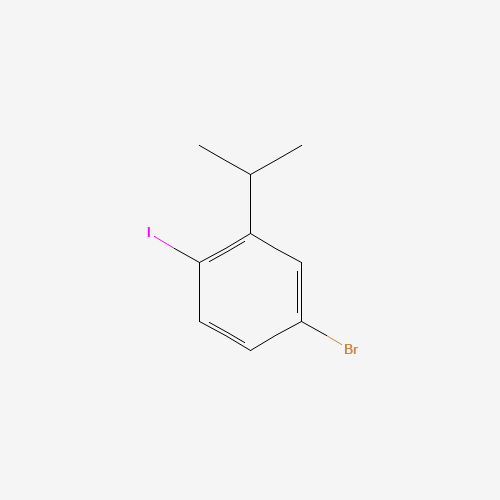 4-bromo-1-iodo-2-propan-2-ylbenzene (CAS: 1147014-97-8) - Chemical Structure and Molecular Formula 