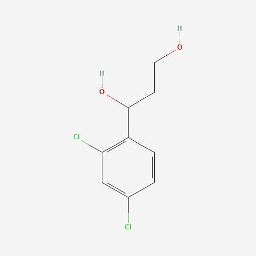 1-(2,4-dichlorophenyl)propane-1,3-diol (CAS: 862188-30-5) - Chemical Structure and Molecular Formula 