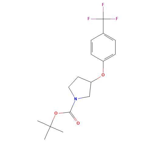 tert-butyl 3-[4-(trifluoromethyl)phenoxy]pyrrolidine-1-carboxylate (CAS: 308386-23-4) - Related Chemical Product