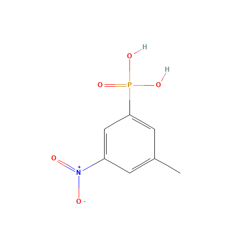 (3-methyl-5-nitrophenyl)phosphonic acid (CAS: 883842-11-3) - Chemical Structure and Molecular Formula 