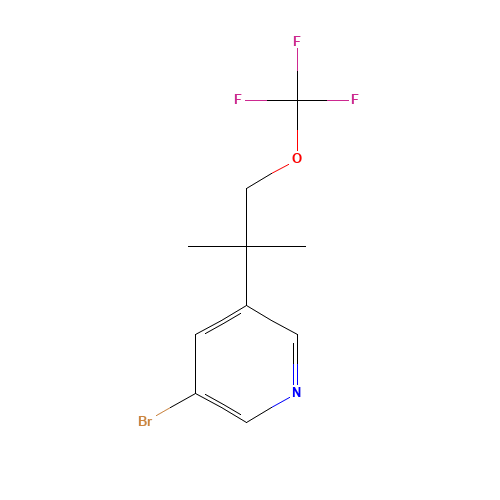 3-bromo-5-[2-methyl-1-(trifluoromethoxy)propan-2-yl]pyridine (CAS: 1404367-36-7) - Related Chemical Product