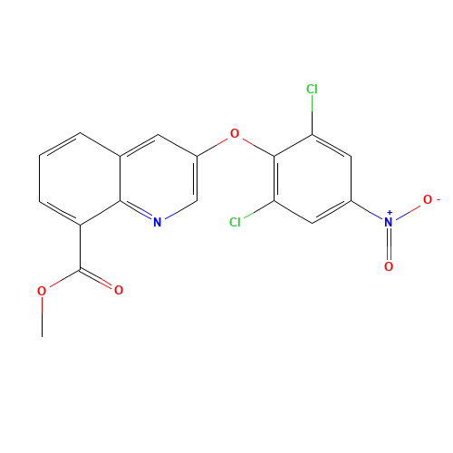 methyl 3-(2,6-dichloro-4-nitrophenoxy)quinoline-8-carboxylate (CAS: 315228-52-5) - Related Chemical Product