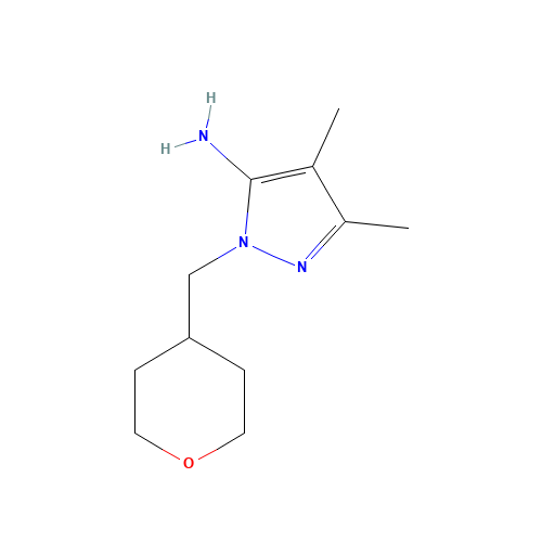4,5-dimethyl-2-(oxan-4-ylmethyl)pyrazol-3-amine (CAS: 1335140-87-8) - Related Chemical Product