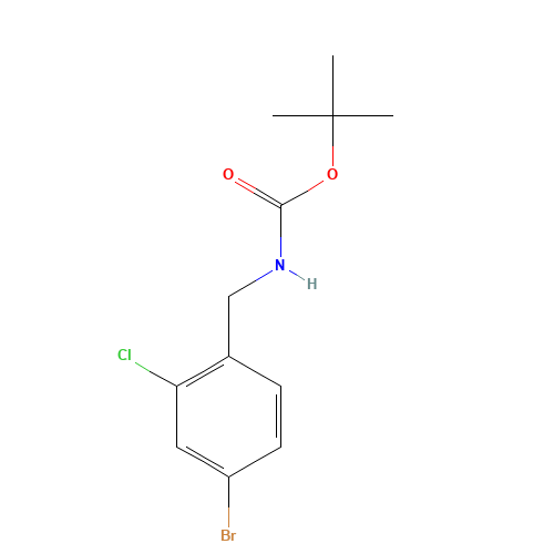 tert-butyl N-[(4-bromo-2-chlorophenyl)methyl]carbamate (CAS: 864266-10-4) - Related Chemical Product
