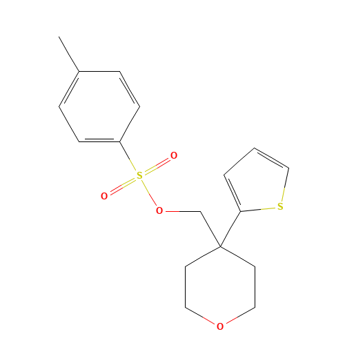 (4-thiophen-2-yloxan-4-yl)methyl 4-methylbenzenesulfonate (CAS: 921938-87-6) - Related Chemical Product