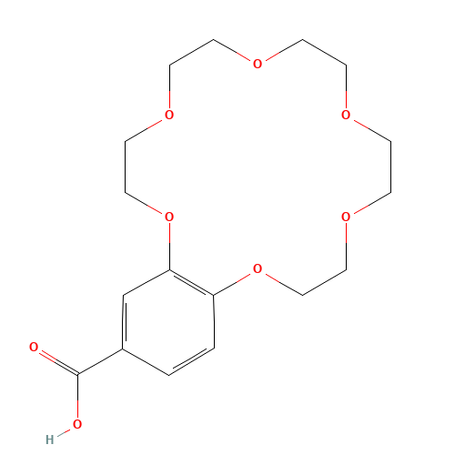 2,5,8,11,14,17-hexaoxabicyclo[16.4.0]docosa-1(18),19,21-triene-20-carboxylic acid (CAS: 60835-75-8) - Related Chemical Product
