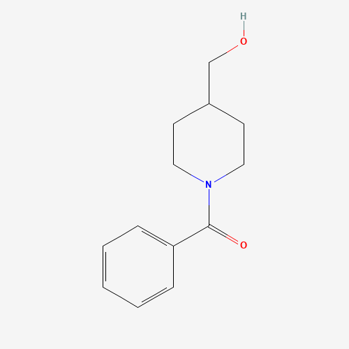 [4-(hydroxymethyl)piperidin-1-yl]-phenylmethanone (CAS: 19980-00-8) - Chemical Structure and Molecular Formula 