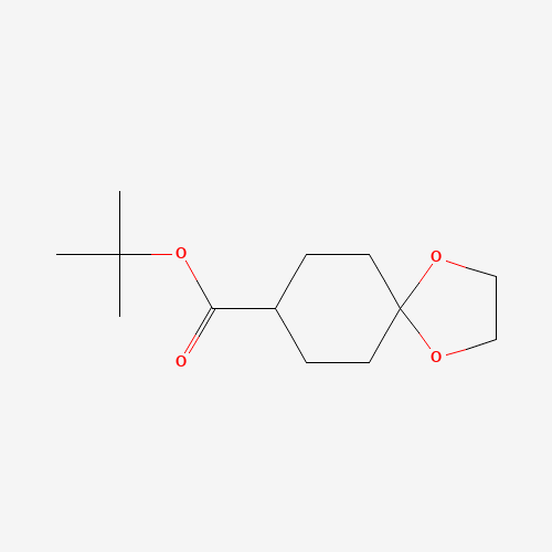 tert-butyl 1,4-dioxaspiro[4.5]decane-8-carboxylate (CAS: 1308838-24-5) - Chemical Structure and Molecular Formula 