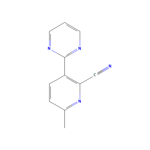 6-methyl-3-pyrimidin-2-ylpyridine-2-carbonitrile (CAS: 1228188-17-7) - Related Chemical Product