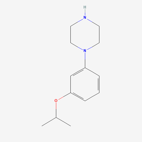 1-(3-propan-2-yloxyphenyl)piperazine (CAS: 201676-87-1) - Chemical Structure and Molecular Formula 