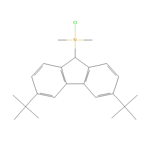 chloro-(3,6-ditert-butyl-9H-fluoren-9-yl)-dimethylsilane (CAS: 329722-47-6) - Related Chemical Product