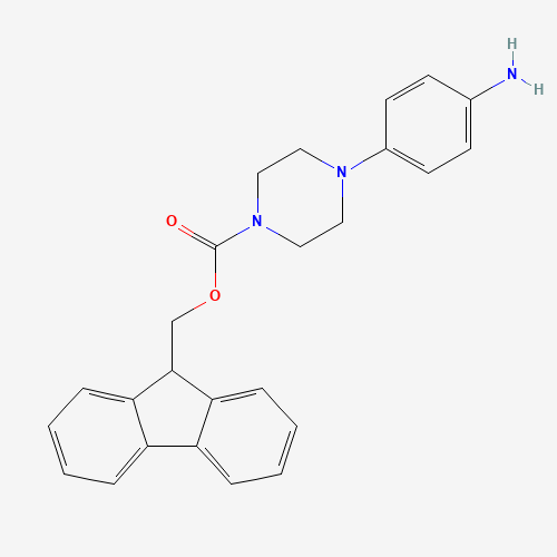 9H-fluoren-9-ylmethyl 4-(4-aminophenyl)piperazine-1-carboxylate (CAS: 412331-98-7) - Related Chemical Product