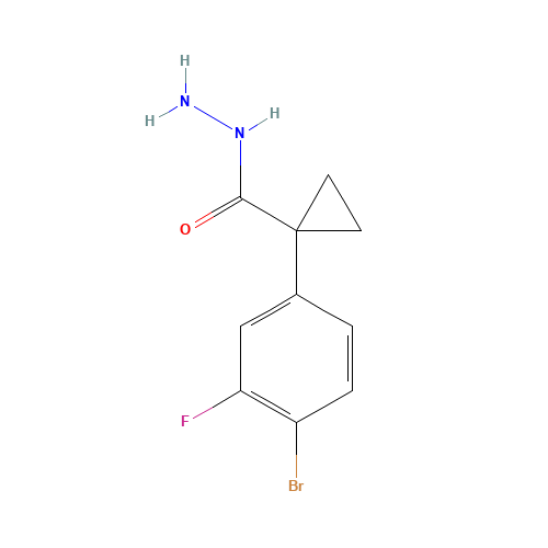 1-(4-bromo-3-fluorophenyl)cyclopropane-1-carbohydrazide (CAS: 1403396-32-6) - Related Chemical Product