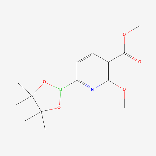 methyl 2-methoxy-6-(4,4,5,5-tetramethyl-1,3,2-dioxaborolan-2-yl)pyridine-3-carboxylate (CAS: 1246765-27-4) - Related Chemical Product