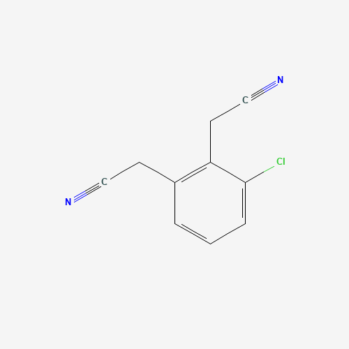 2-[3-chloro-2-(cyanomethyl)phenyl]acetonitrile (CAS: 22479-39-6) - Chemical Structure and Molecular Formula 