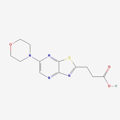 3-(6-morpholin-4-yl-[1,3]thiazolo[4,5-b]pyrazin-2-yl)propanoic acid (CAS: 1315317-91-9) - Related Chemical Product