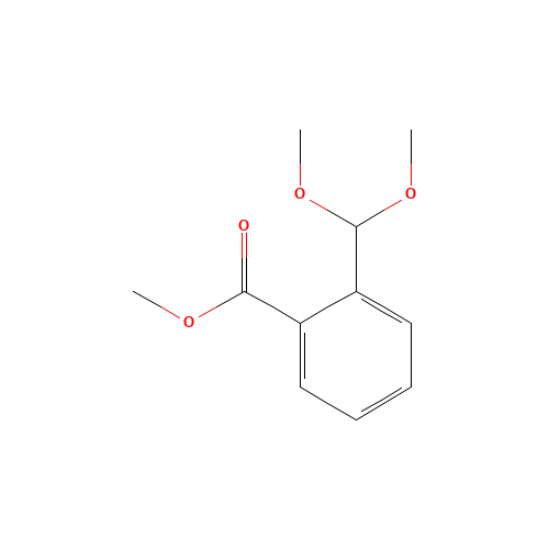 methyl 2-(dimethoxymethyl)benzoate (CAS: 87656-31-3) - Chemical Structure and Molecular Formula 