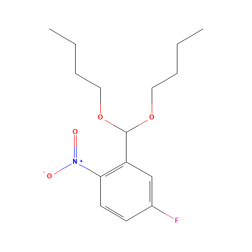 2-(dibutoxymethyl)-4-fluoro-1-nitrobenzene (CAS: 603306-58-7) - Related Chemical Product