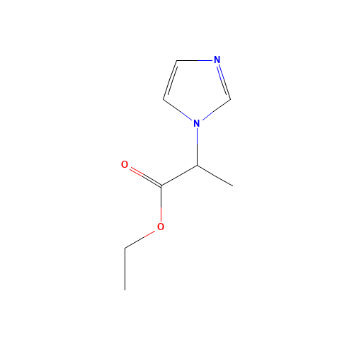 ethyl 2-imidazol-1-ylpropanoate (CAS: 191725-71-0) - Chemical Structure and Molecular Formula 