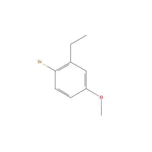 1-bromo-2-ethyl-4-methoxybenzene (CAS: 34881-44-2) - Chemical Structure and Molecular Formula 