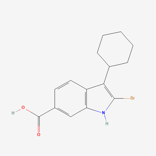 2-bromo-3-cyclohexyl-1H-indole-6-carboxylic acid (CAS: 494799-76-7) - Related Chemical Product